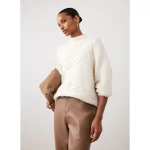 Mint Velvet Cream Star Knit Jumper